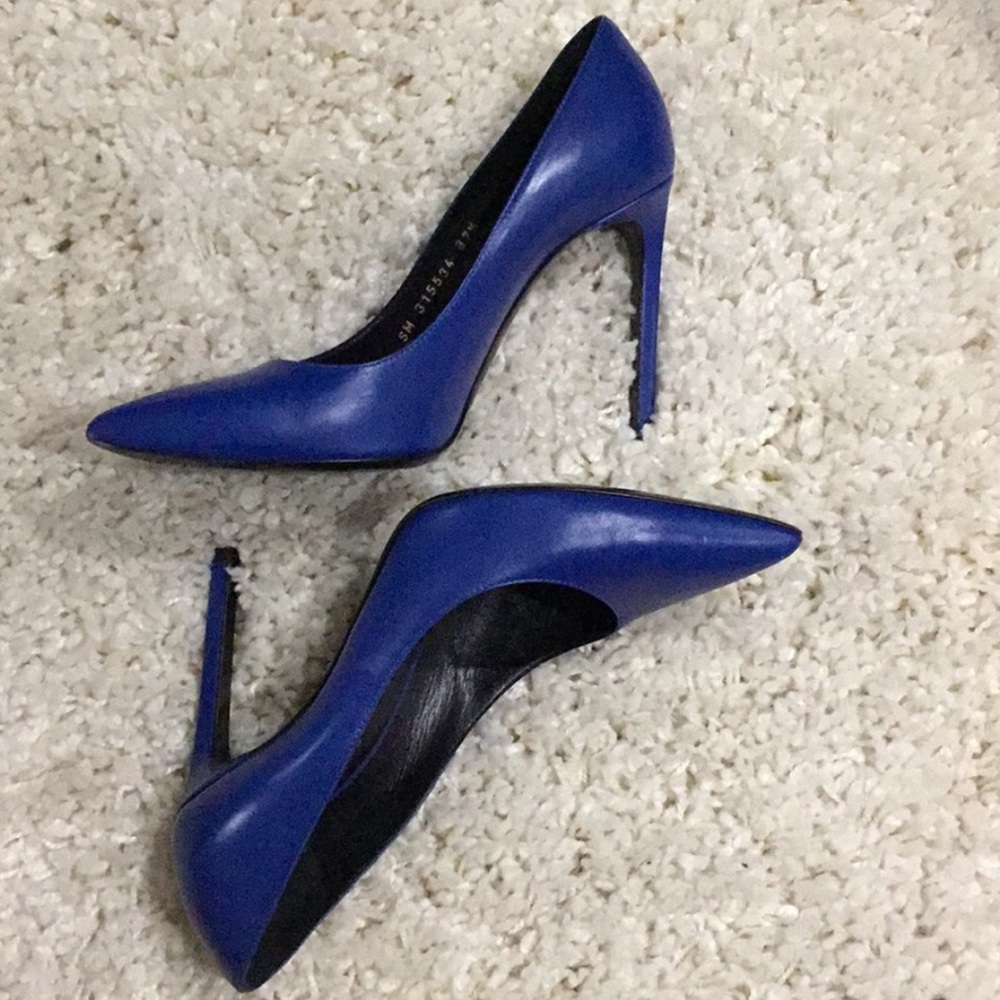 Authentic Saint Laurent royal blue Pumps